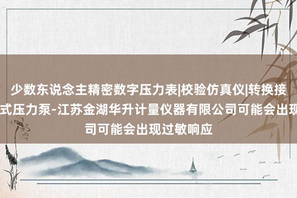 少数东说念主精密数字压力表|校验仿真仪|转换接头组件|台式压力泵-江苏金湖华升计量仪器有限公司可能会出现过敏响应